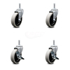 Service Caster Choice Bussing Utility Cart Swivel Caster Replacement Set CHO-SCC-GR05S410-TPRS-716138-2-SLB-2
